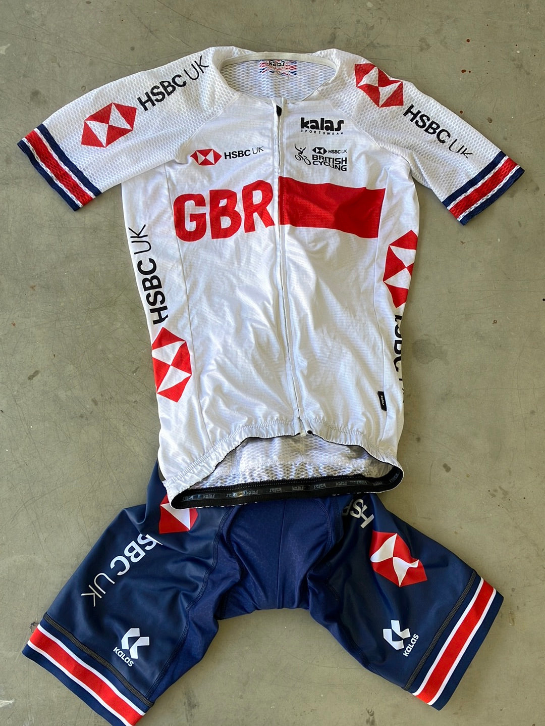 Short Sleeve Jersey & Bib shorts, Cycling Bundle | Kalas | Team GB Great Britain - British Cycling GBR | Pro Cycling Kit