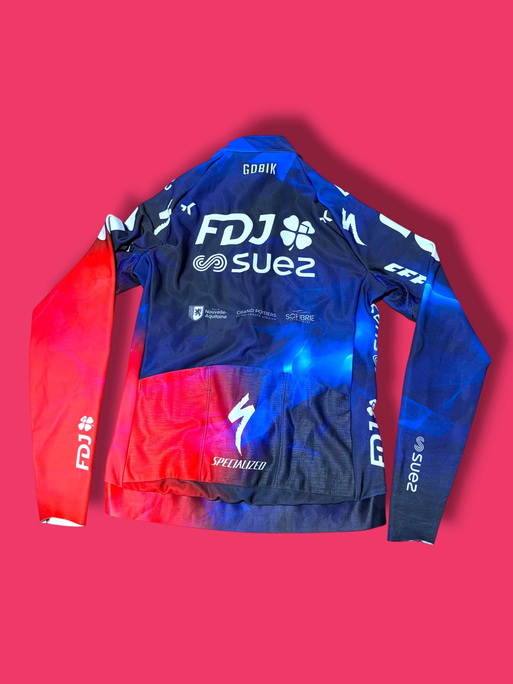 Thermal Long Sleeve Jersey Winter  Hyder Womens|FDJ Suez |Gobik Pro Cycling Kit
