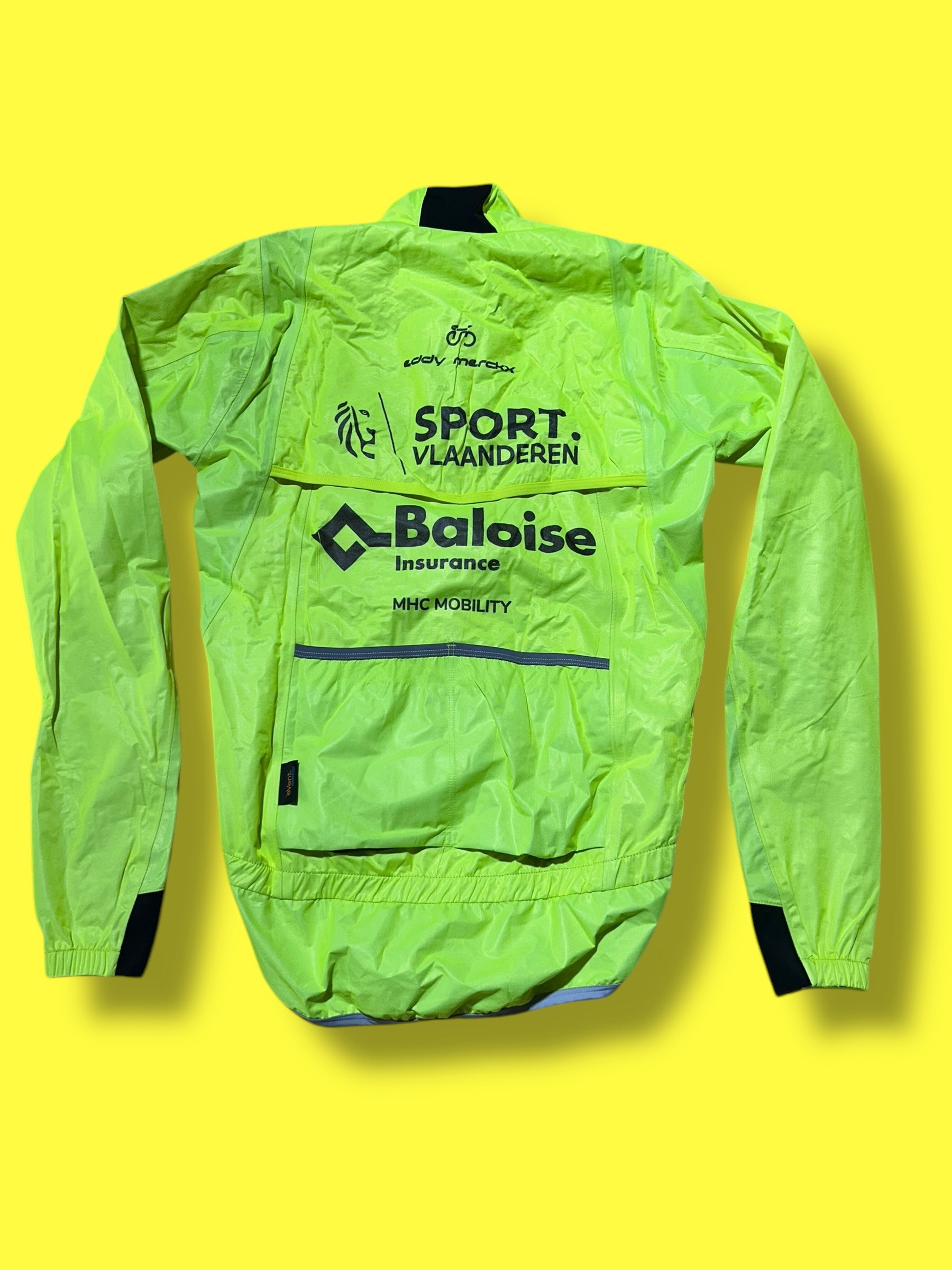 Waterproof Jacket Cape Rain  Windproof  | Vermarc |  Flanders Baloise| Pro Cycling Kit