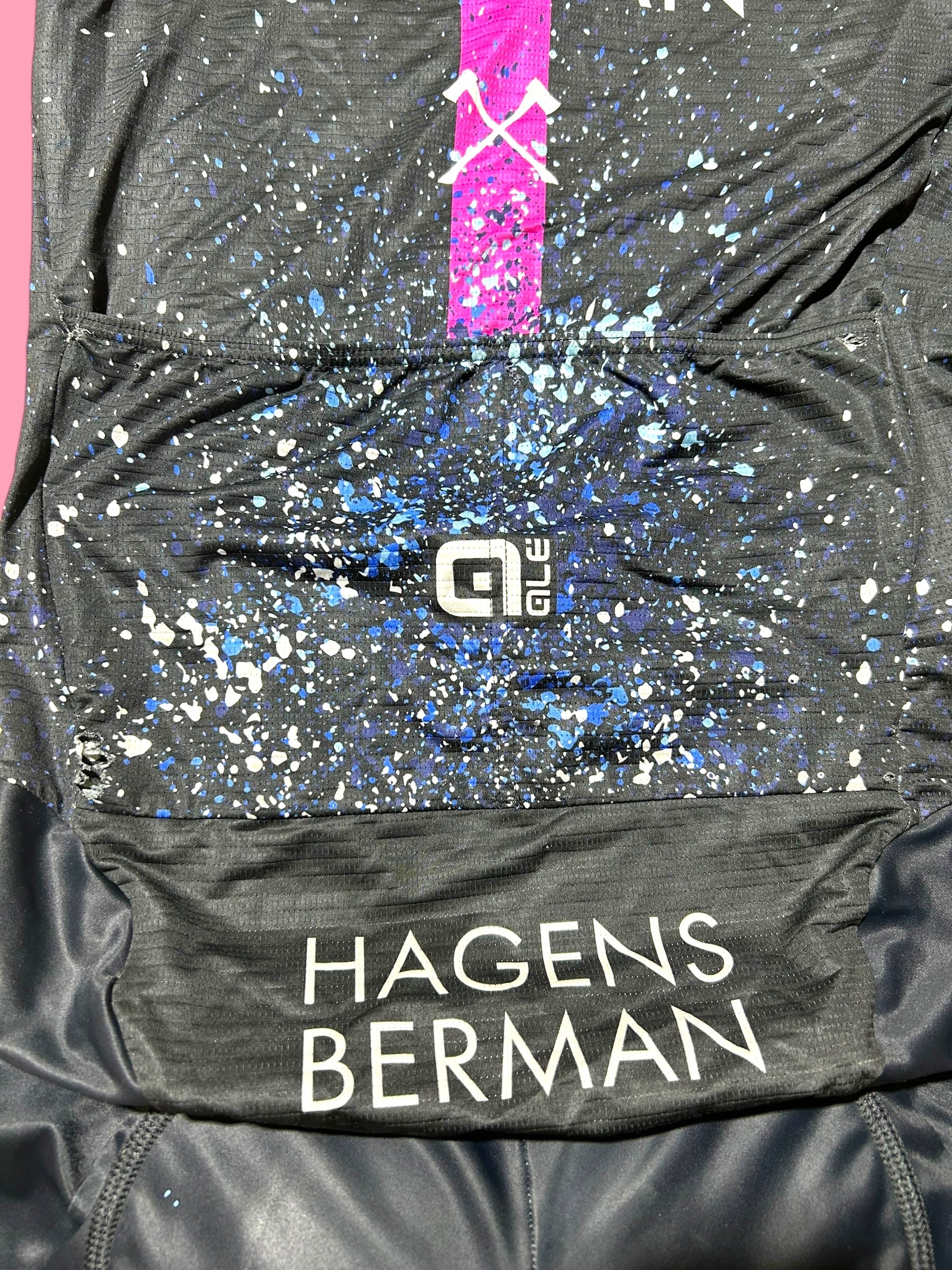 Race Suit Aerosuit Sprintsuit Pockets Rider Issued |Hagens Bermans Ale| Pro Cycling Kit