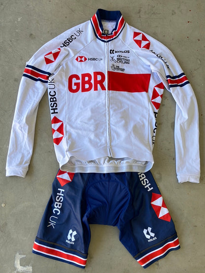 Long Sleeve Jersey & Bib shorts,  Winter Cycling Bundle | Kalas | Team GB Great Britain - British Cycling GBR | Pro Cycling Kit