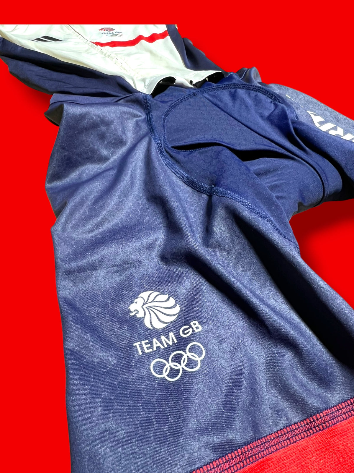 Racesuit Skinsuit Pockets |Team Great Britain GB |Addidas  Pro Cycling Kit