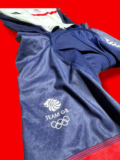 Racesuit Skinsuit Pockets |Team Great Britain GB |Addidas  Pro Cycling Kit