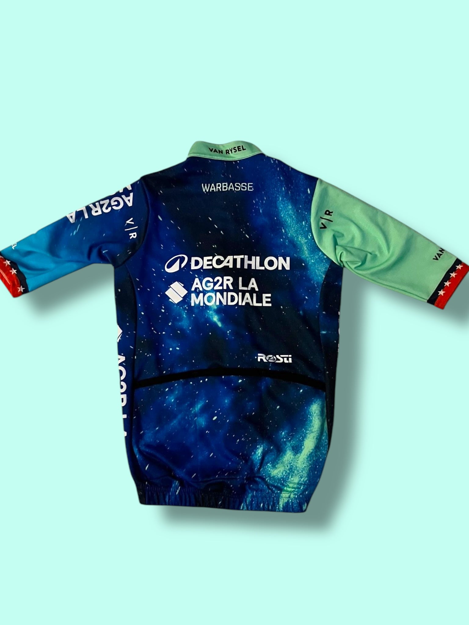Jersey Midweight WARBASSE USA Thermal Short Sleeve Racing Maillot  Felpata  | Decathlon AG2R La Mondiale  | Rosti | Pro Cycling Kit