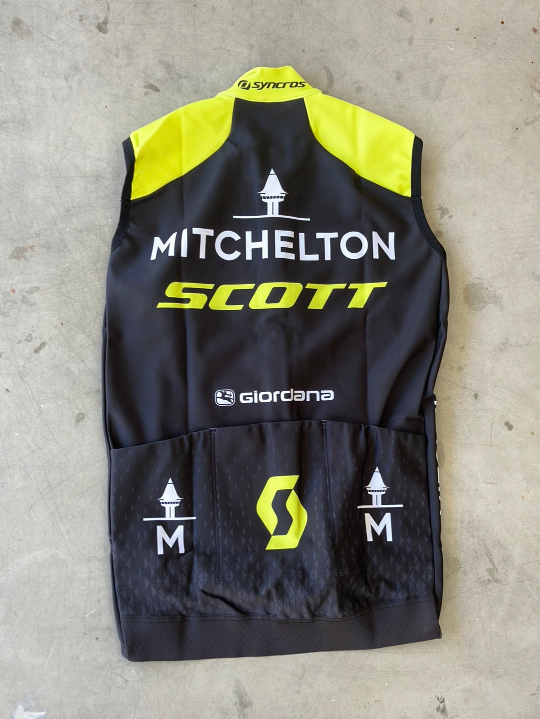Thermal Winter Gabba G-Shield Vest / Gilet With Pockets  | Giordana | Mitchelton Scott | Pro Cycling Kit