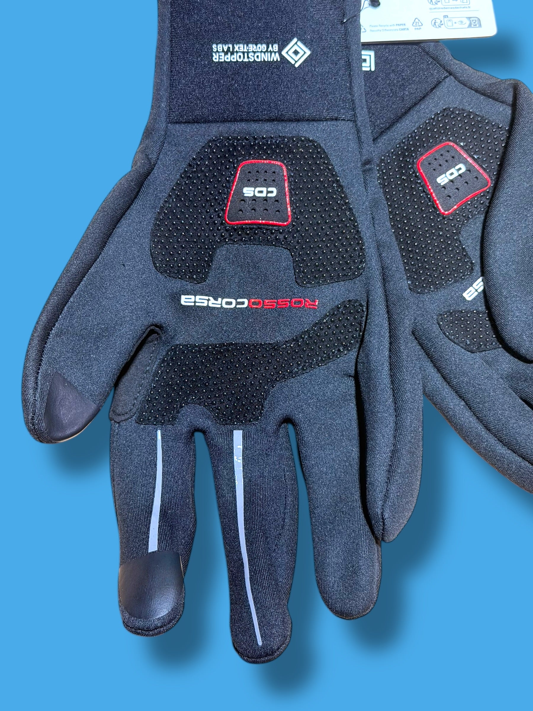 Espresso RoS Winter Thermal Neoprene Long Finger Glove|Castelli|Soudal Quick-Step