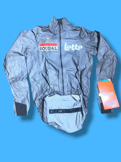 High Vizability Caleb Ewan Rain Jacket Waterproof |Lotto Soudal |Vermarc  Pro Cycling Kit