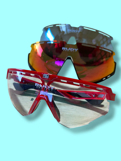 Sunglasses Rudy Defender Rider Issued + Lenses| Rudy Project |Bahrain Victorious| Pro Cycling Kit