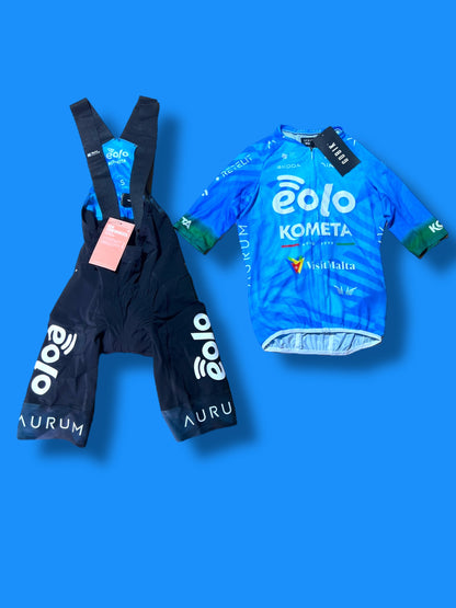 Aero Jersey and Bib Shorts Bundle|Eolo Kometa North Wave| Pro Cycling Kit