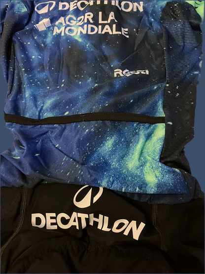 Roadsuit Aerosuit WARBASSE USA Summer Lightweight Racing Body    | Decathlon AG2R La Mondiale  | Rosti | Pro Cycling Kit