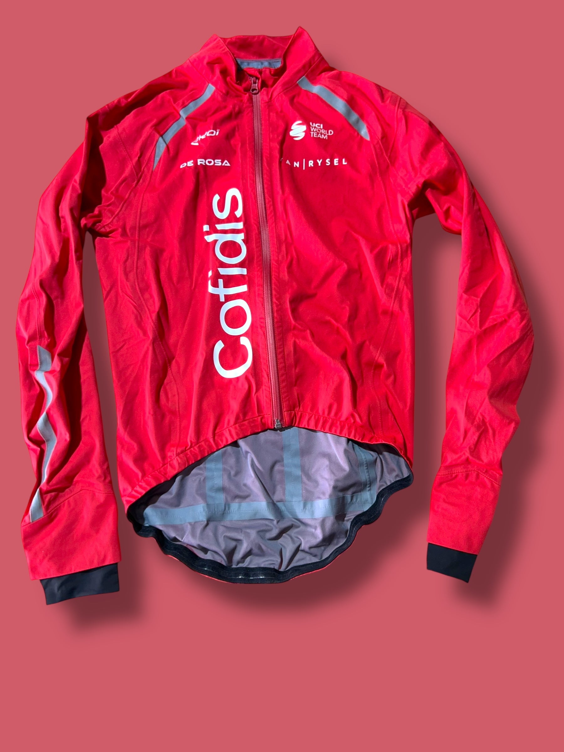 Thermal Rain Jacket Packable  Rider Issued Winter WIndstopper|  Van Rysel |  Cofidis| Pro Cycling Kit