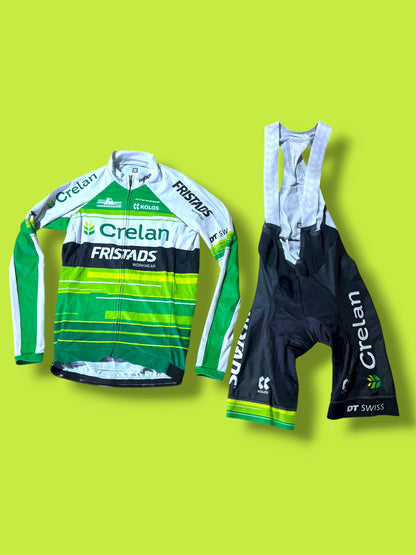 Long Sleeve Winter Jersey and Bib Shorts Bundle | Kalas |  Crelan Fristads| Pro Cycling Kit