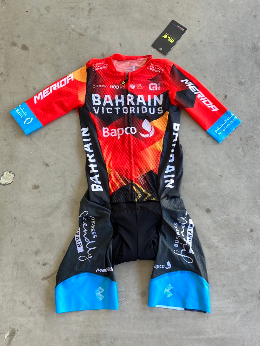Summer Road Suit Lightweight Short Sleeve Race Suit | Ale | Bahrain Victorious | Pro Cycling Kit