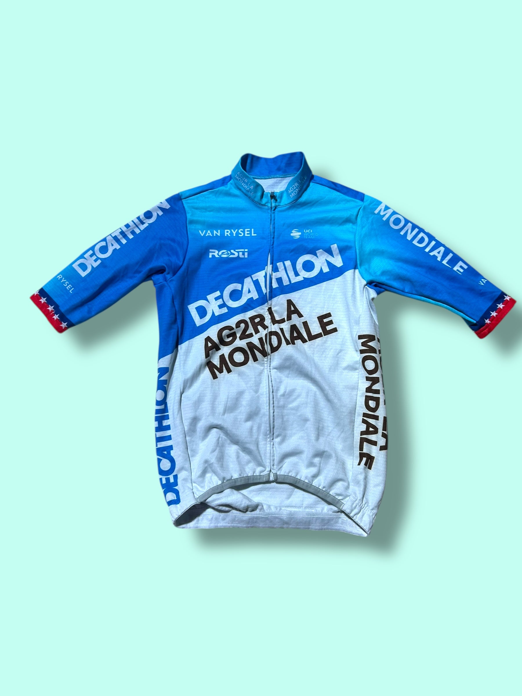 Jersey Midweight WARBASSE USA Thermal Short Sleeve Racing Maillot  Felpata  | Decathlon AG2R La Mondiale  | Rosti | Pro Cycling Kit