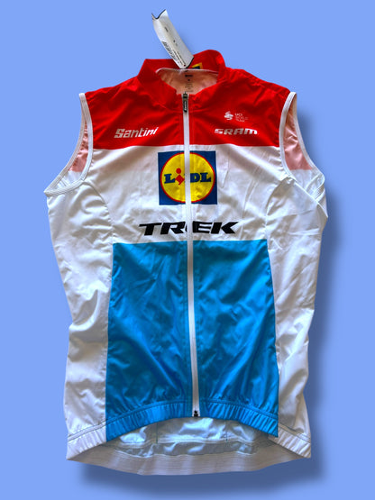 Wind Vest Luxembourg Champion Team-Issued Gilet | Santini | Lidl  Trek | Pro Cycling Kit
