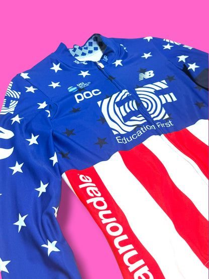 National Champion USA Long Sleeve Jersey Pro Team Midweight | EF Education First | Rapha Men's Pro Kit