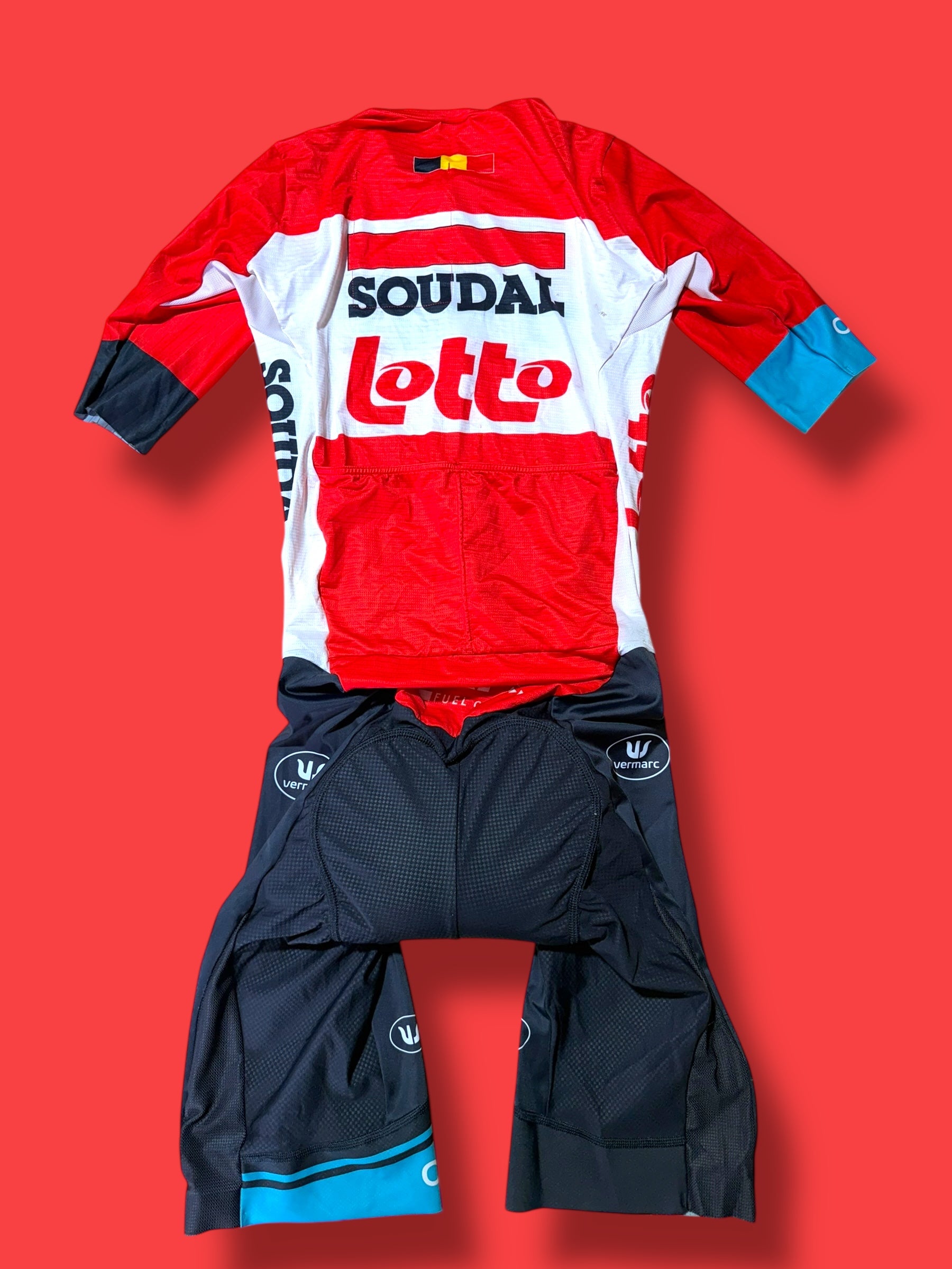 Aero Suit Roadsuit Team Rider Issued |Lotto DSTNY Vermarc| Pro Cycling Kit