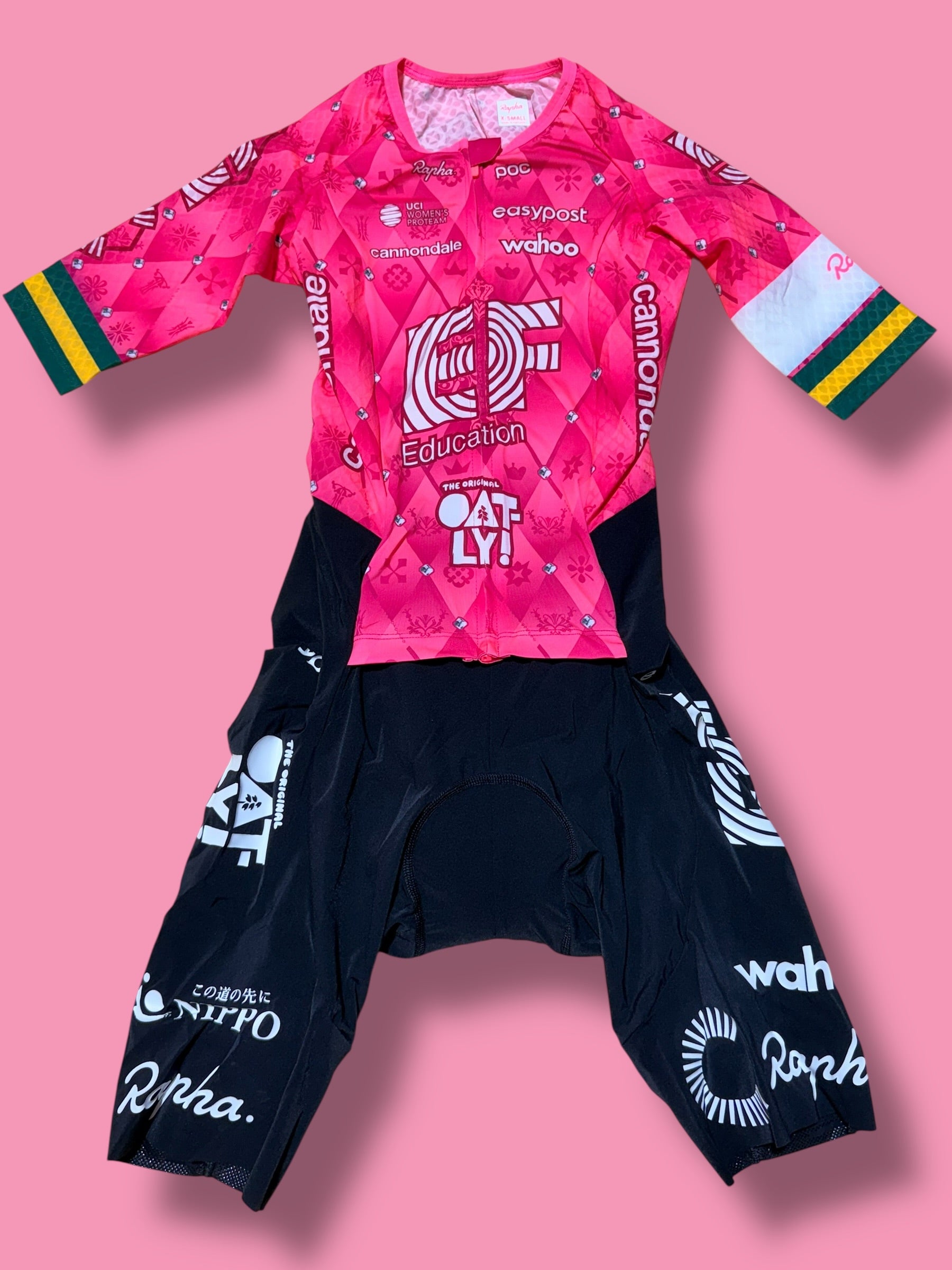 Womens Pro Team Aerosuit Roadsuit Australian Champion |Rapha |EF Education First|Cycling