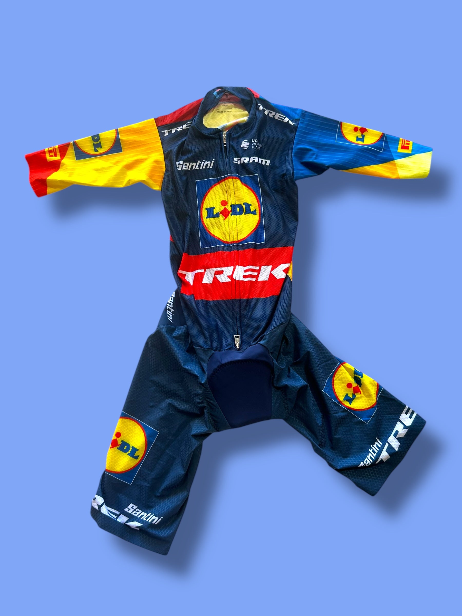 Aero Suit Roadsuit 2.0 Sprint Suit | Santini | Lidl Trek | Pro Cycling Kit