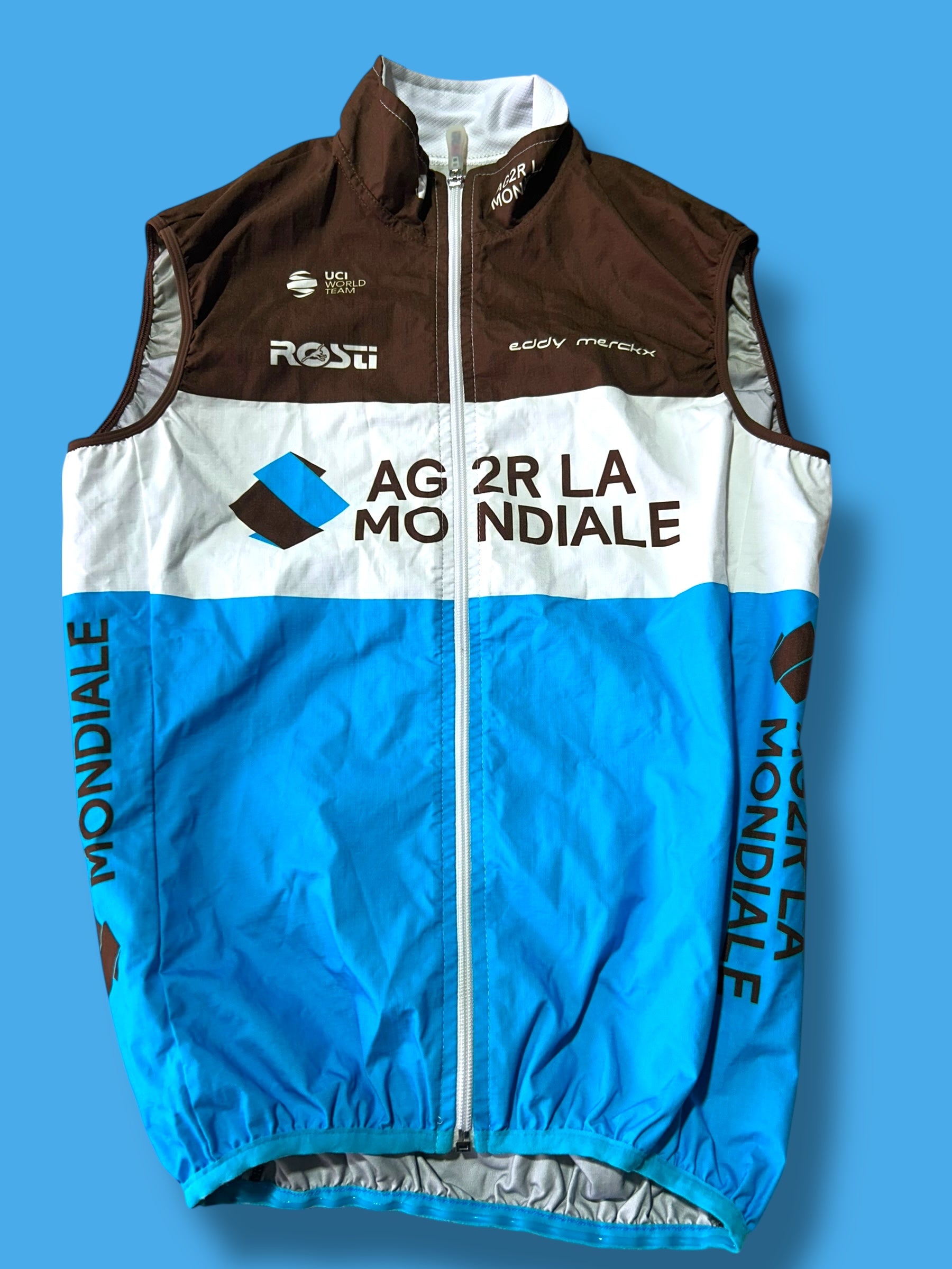 Rain Waterproof Vest Gilet Rosti|AG2R Citroen |Cycling