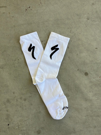 Trinity Specialized | Specialized Race Socks| White | Pro-Issued Pro Team Kit