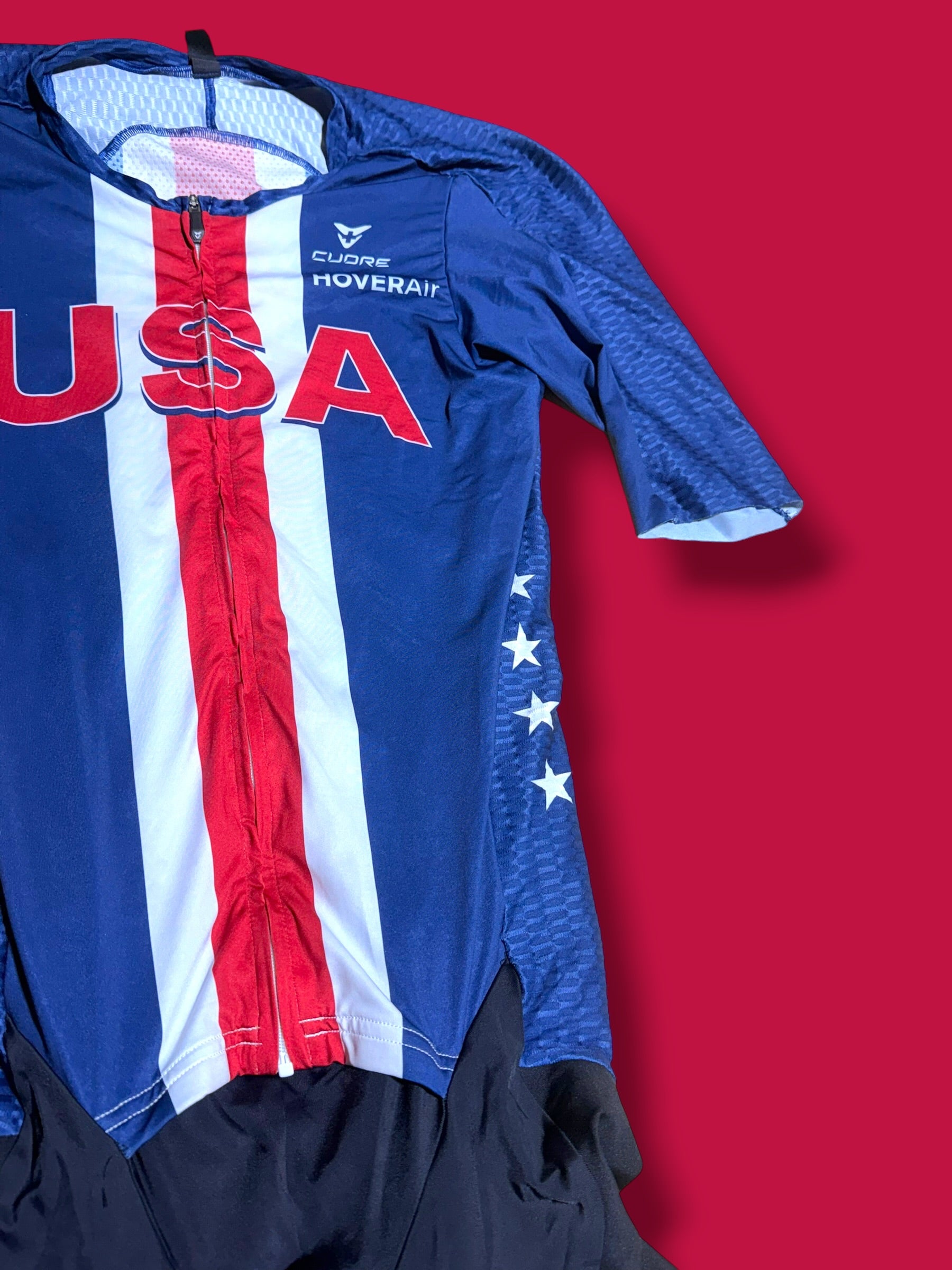 Aero Race Suit Aerosuit Pockets|USA Cycling|Cuore Pro Cycling Kit