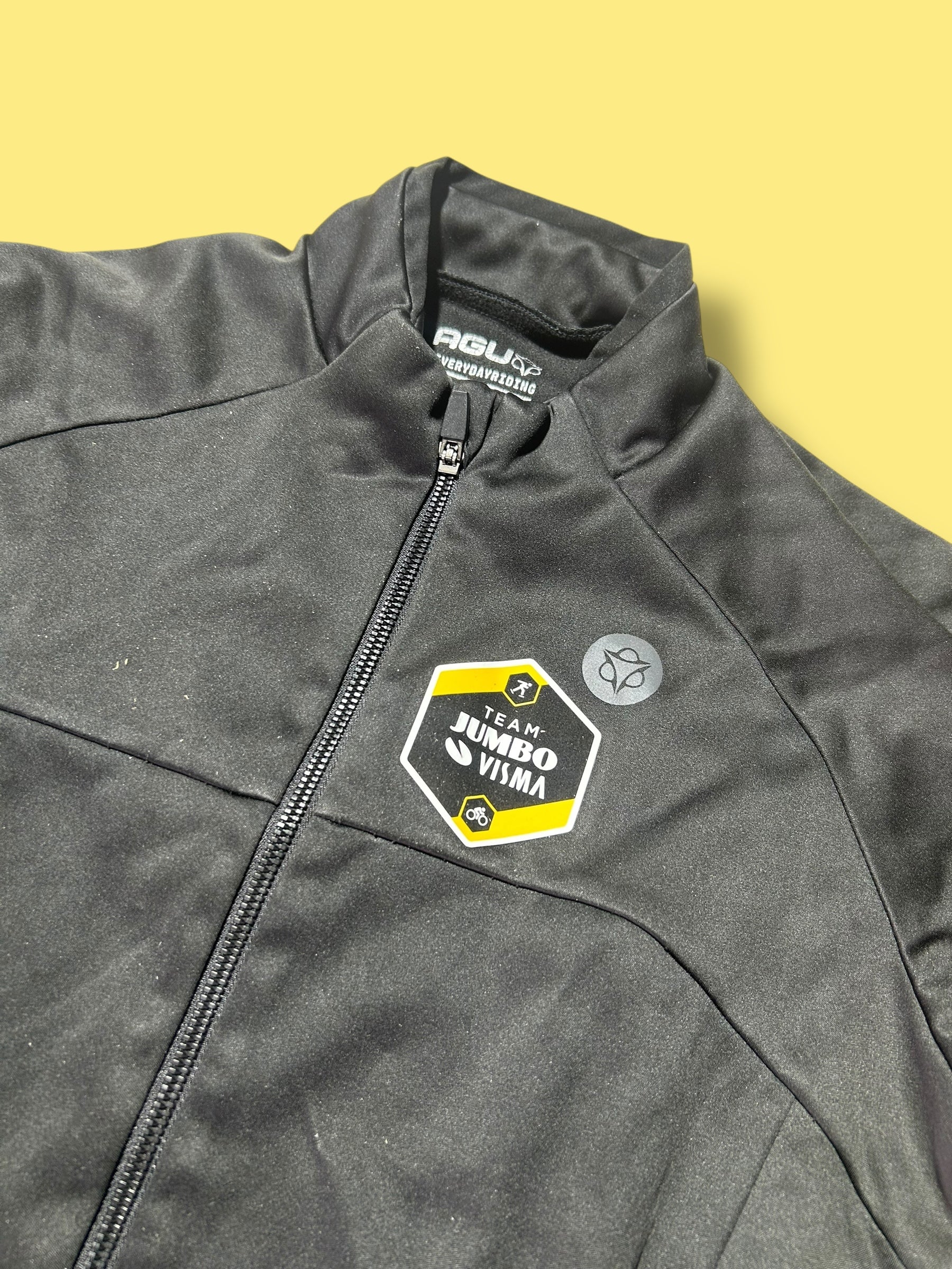 Rain Jacket  Winter Thermal Rider Issued Pockets | Jumbo Visma  | Agu | Pro Cycling Kit