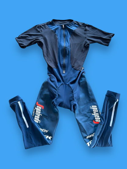 Deep Winter Padded Tights Suit | Santini | Trek Segafredo | Pro Team Cycling Kit