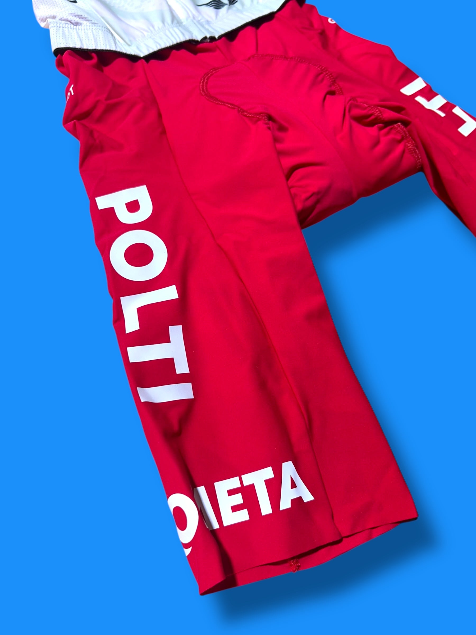 Race Suit Aerosuit Skinsuit + Pockets|Polti Kometa G-Sport| Pro Cycling Kit