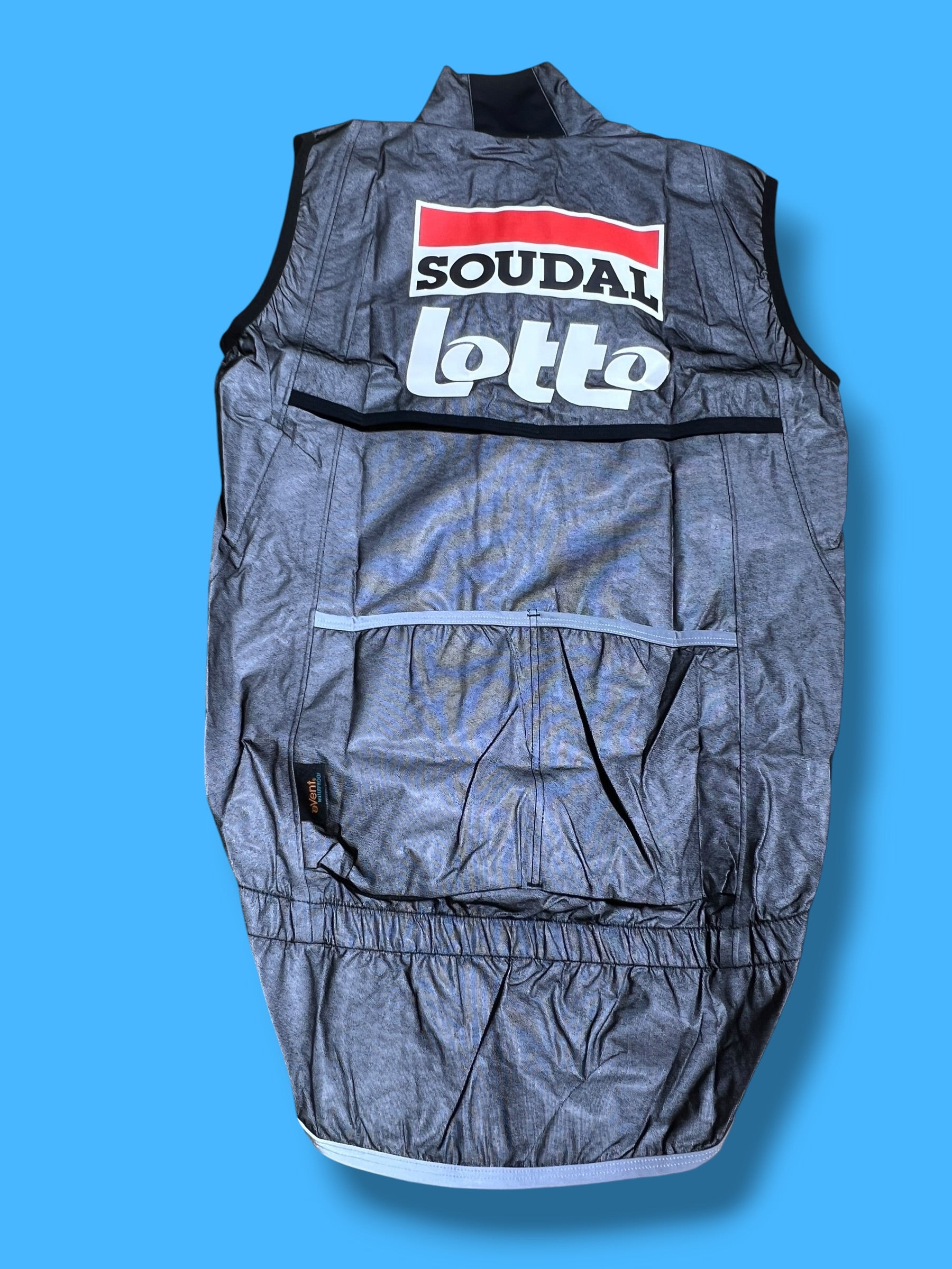 High Vizability Rain Vest Waterproof |Lotto Soudal |Vermarc  Pro Cycling Kit