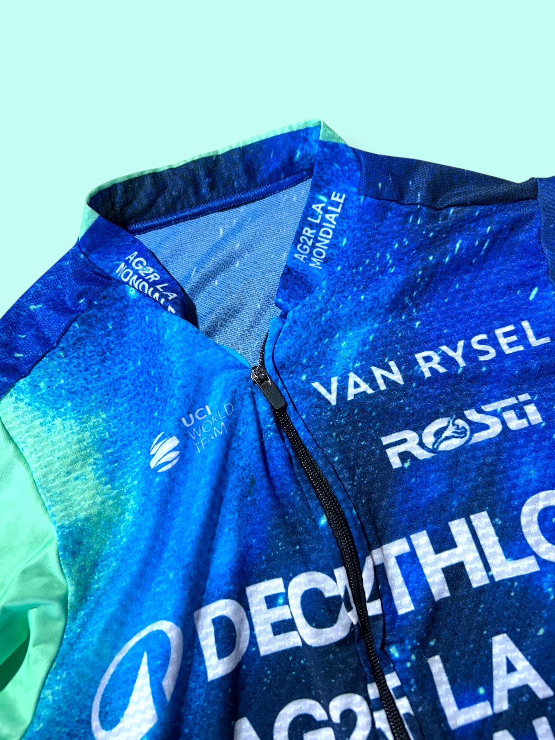 Summer Aero Jersey FELIX GALL Short Sleeve Summer Racing Maillot   | Decathlon AG2R La Mondiale  | Rosti | Pro Cycling Kit