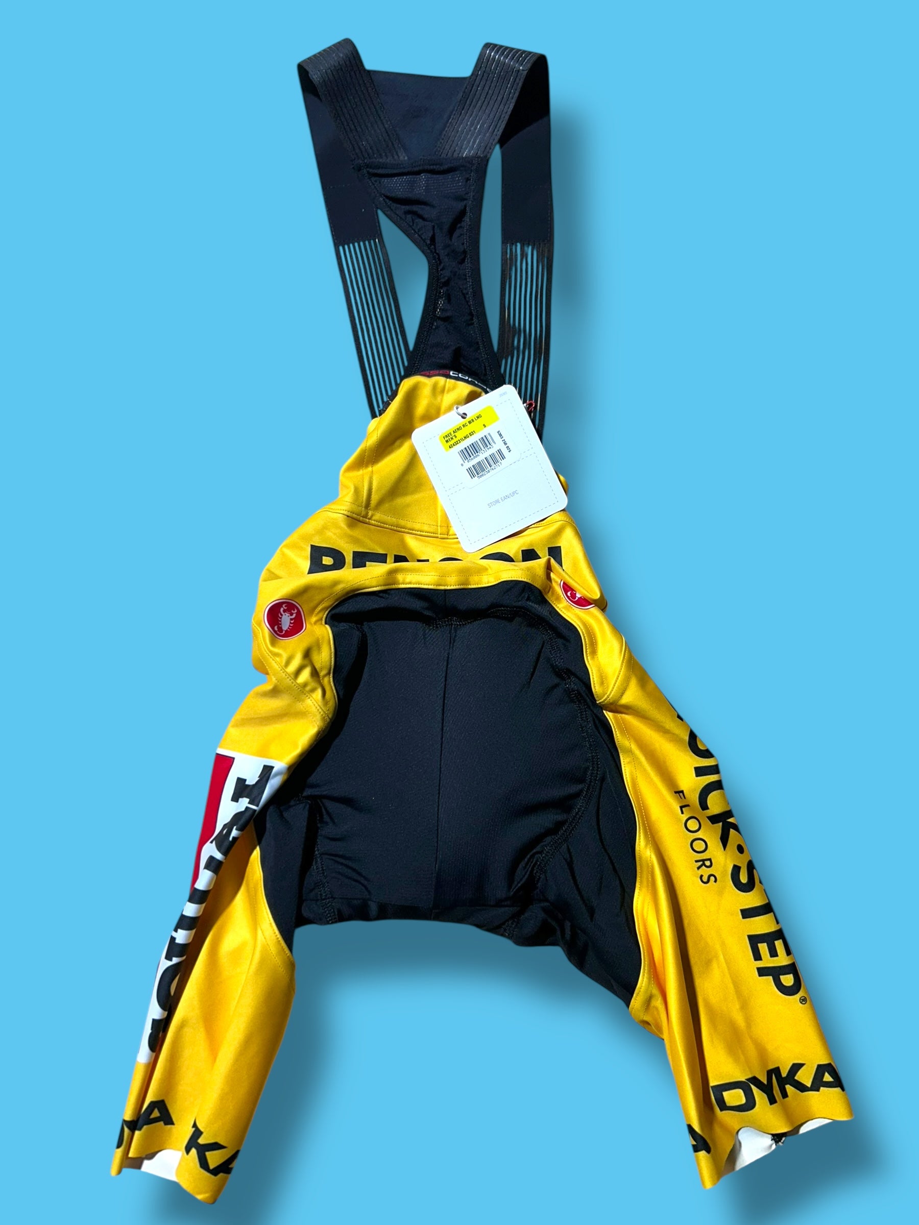 Aero RC Bib Shorts Bibs Tour de France yellow  | Castelli |  Soudal Quick-Step| Pro Cycling Kit