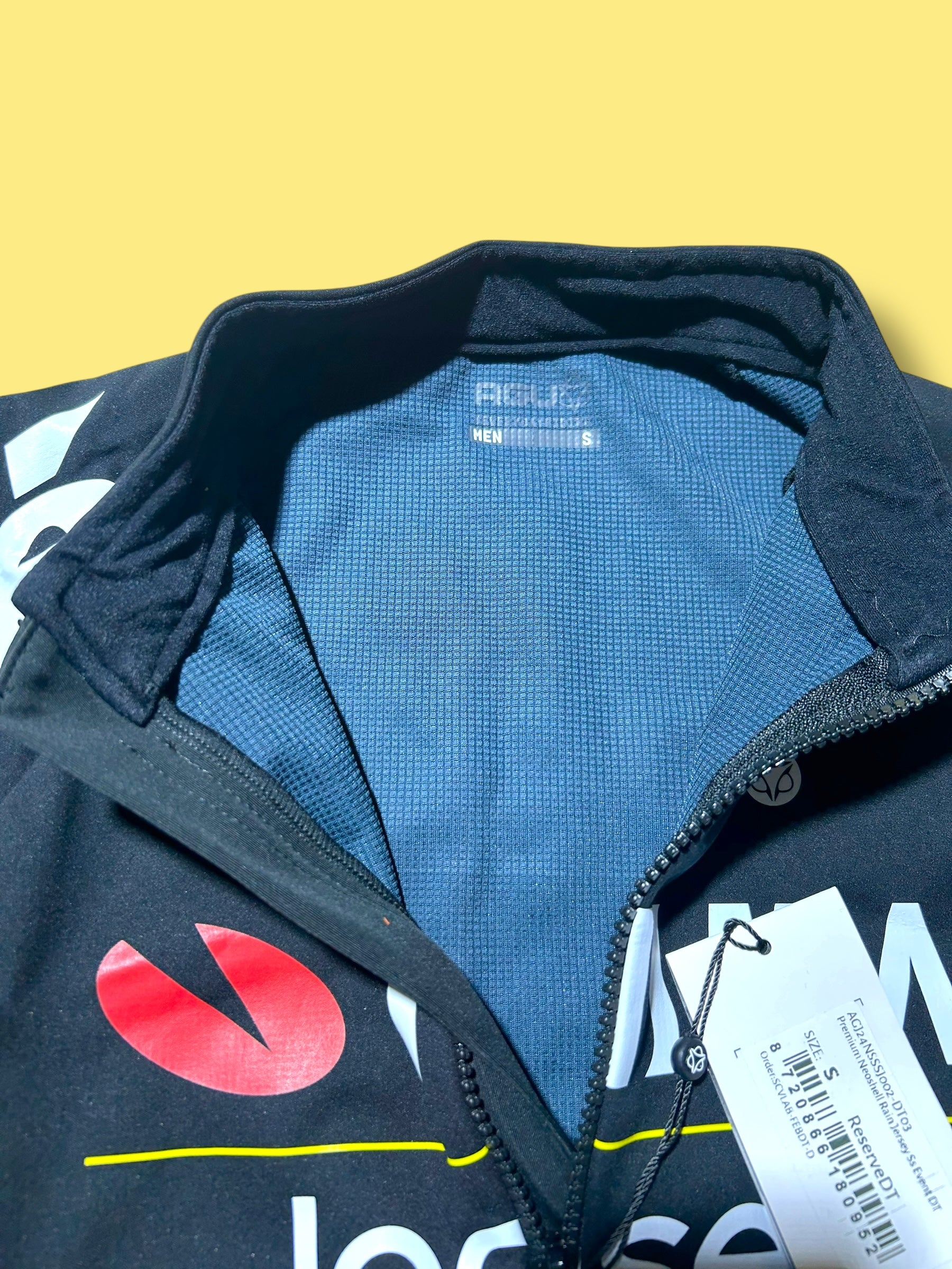 Rain Jacket/Jersey  Winter Thermal Rider Issued Pockets | Jumbo Visma  | Agu | Pro Cycling Kit
