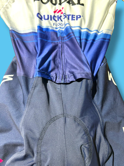 San Remo BTW Speed Suit Aerosuit Road Racing  Pro Rider Issued | Castelli |  Soudal Quick-Step Cycling Kit