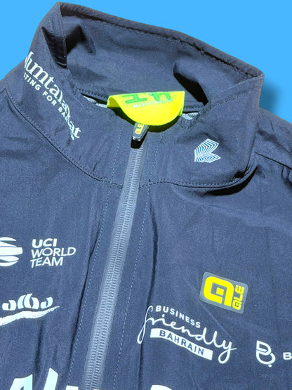 Black Rain Vest | Bahrain Victorious | Alé Pro Cycling Kit