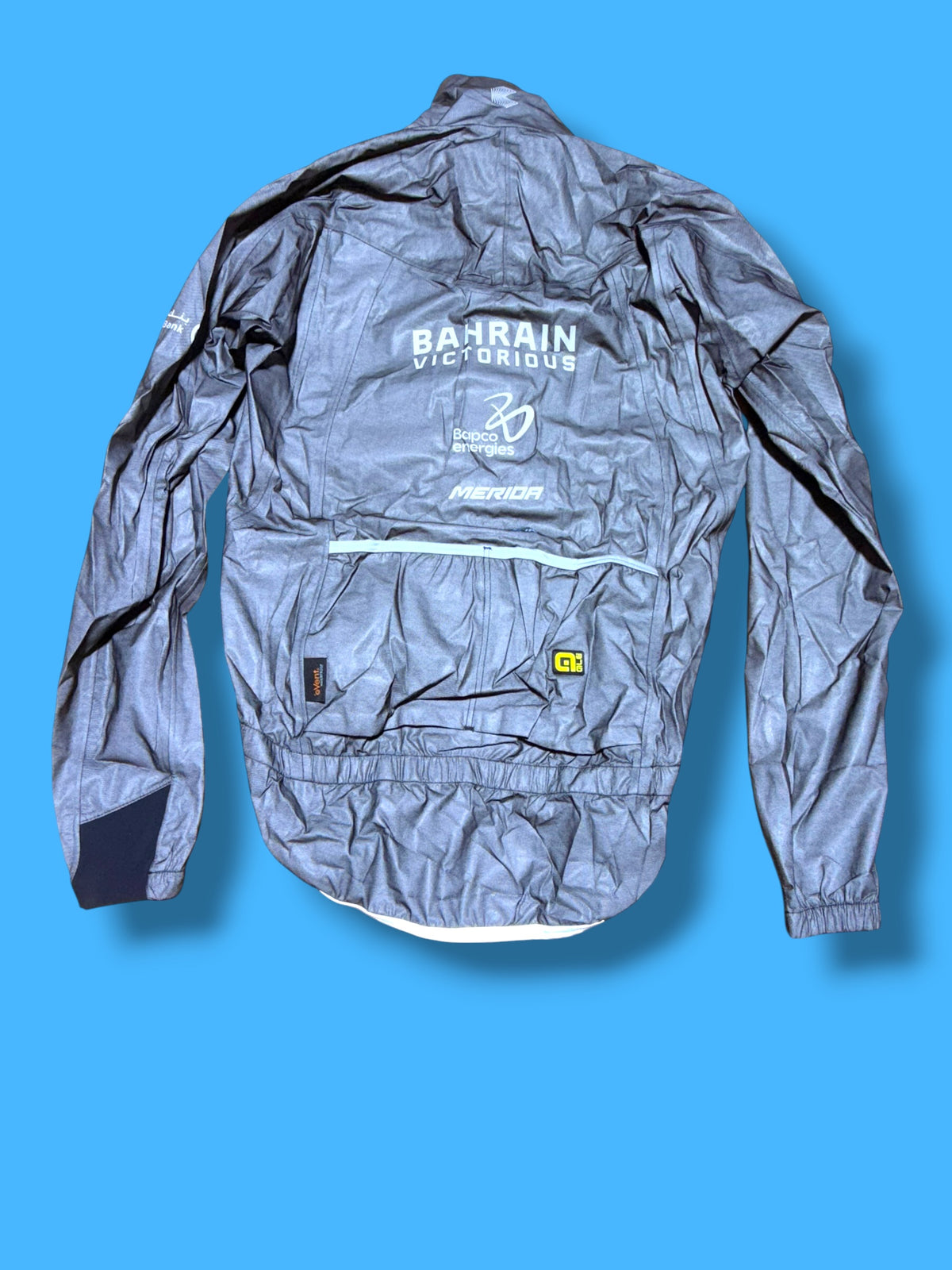 Heavy Rain Jacket - Reflective Silver | Bahrain Victorious | Alé Pro Cycling Kit