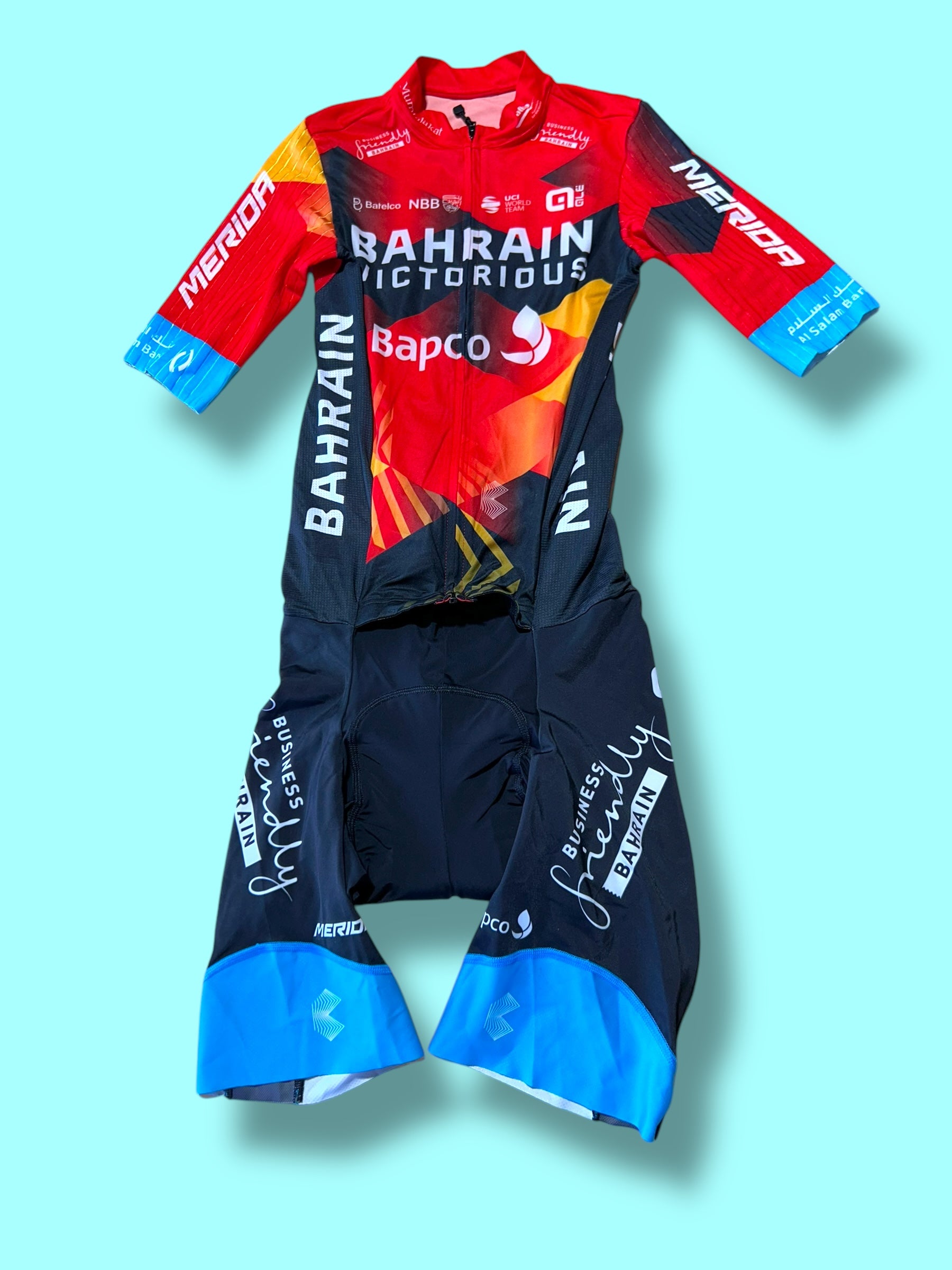 Aerosuit  Road Racing Triathlon Roadsuit| Ale |Bahrain Victorious| Pro Cycling Kit