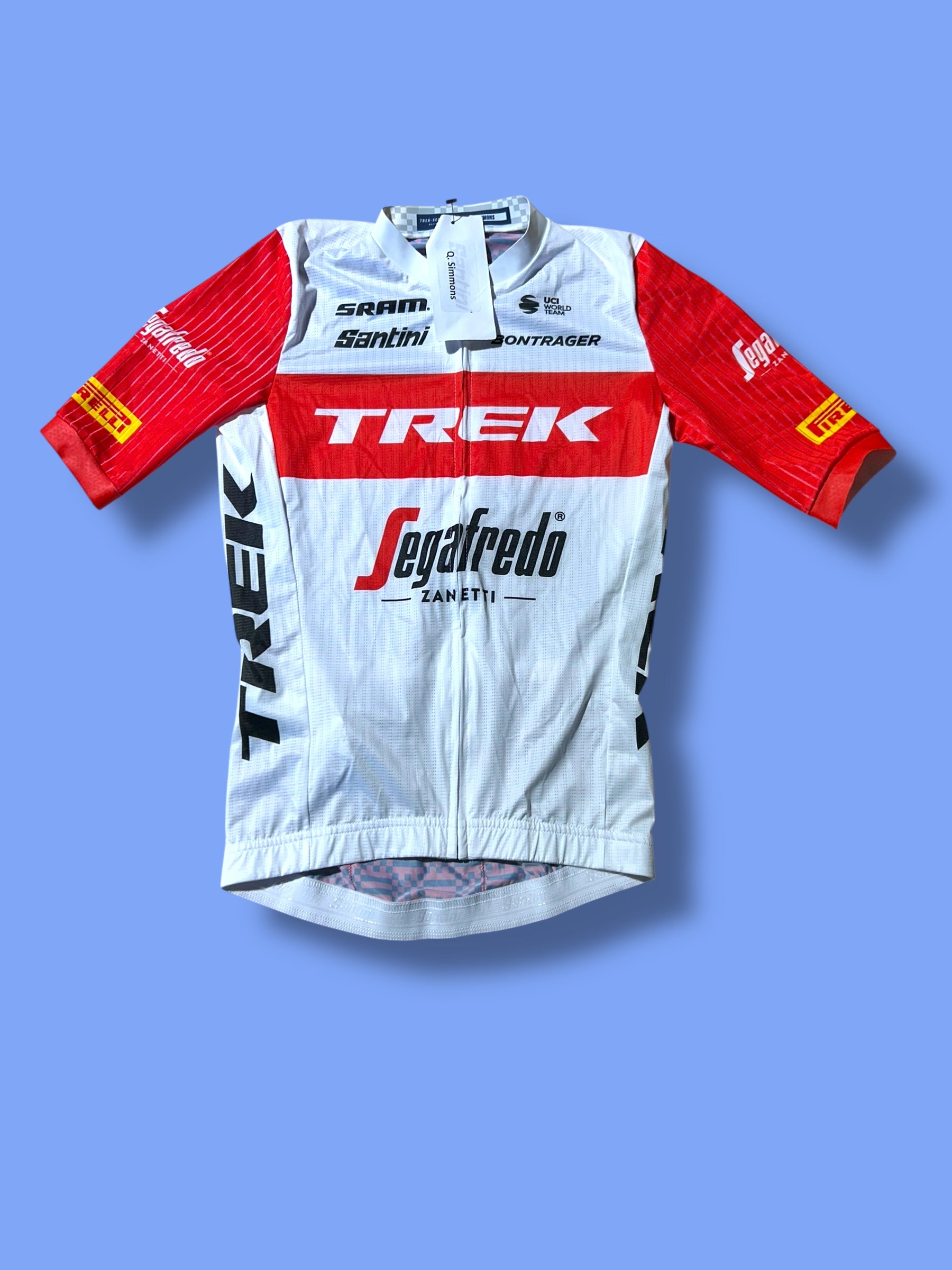 Aero Jersey Short Sleeve Lightweight Team Issued! | Santini | Trek Segafredo| Pro Cycling Kit