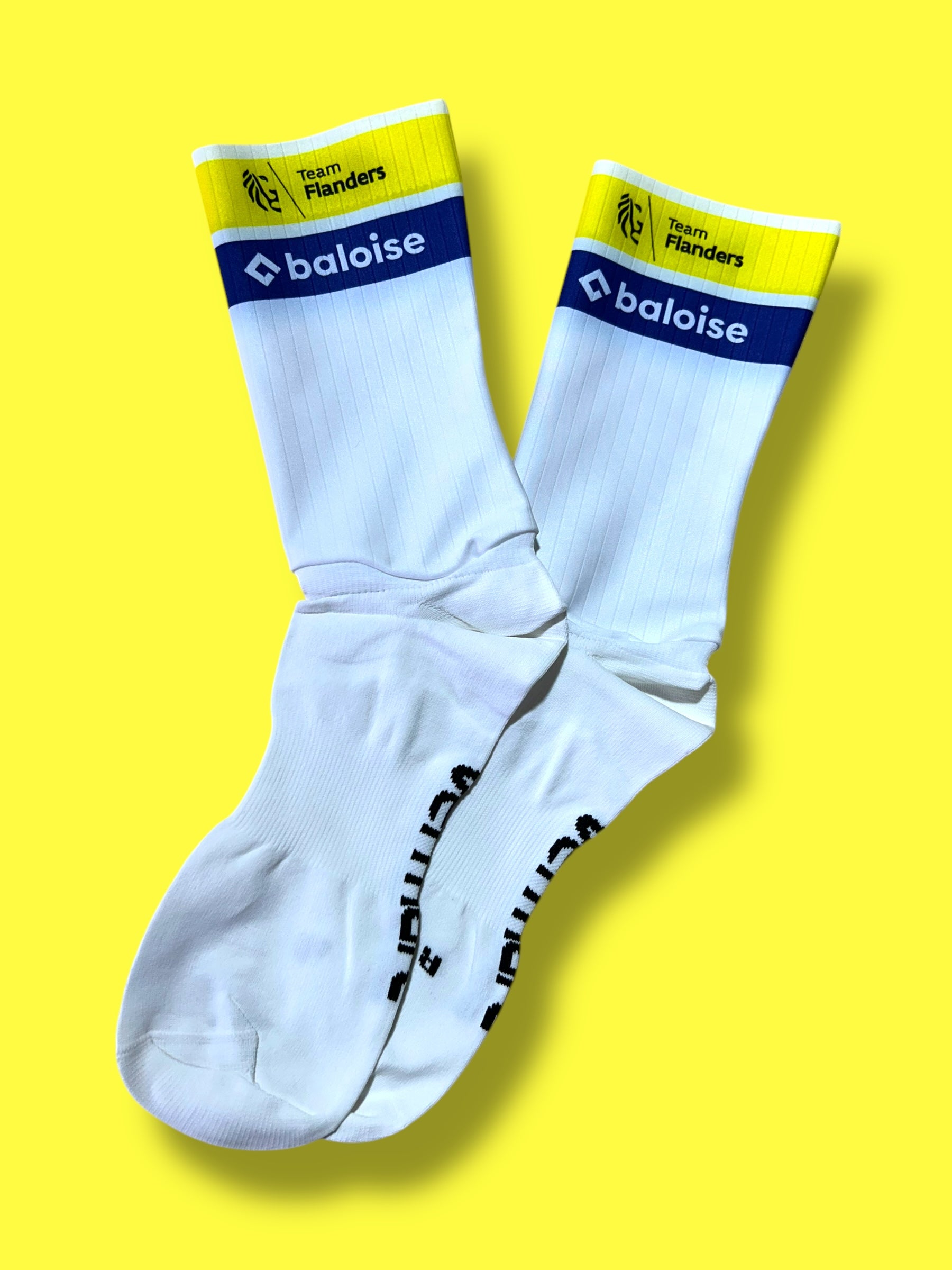 Aero Socks Lightweight Racing - Rider Issued  | Vermarc |  Flanders Baloise| Pro Cycling Kit