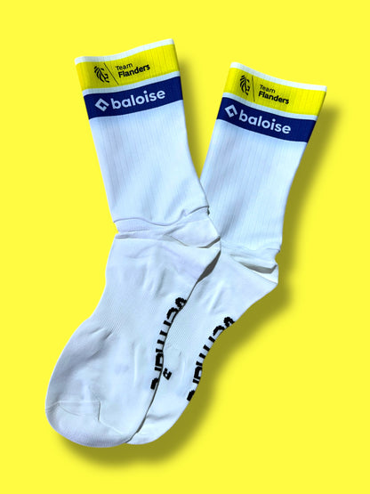 Aero Socks Lightweight Racing - Rider Issued  | Vermarc |  Flanders Baloise| Pro Cycling Kit