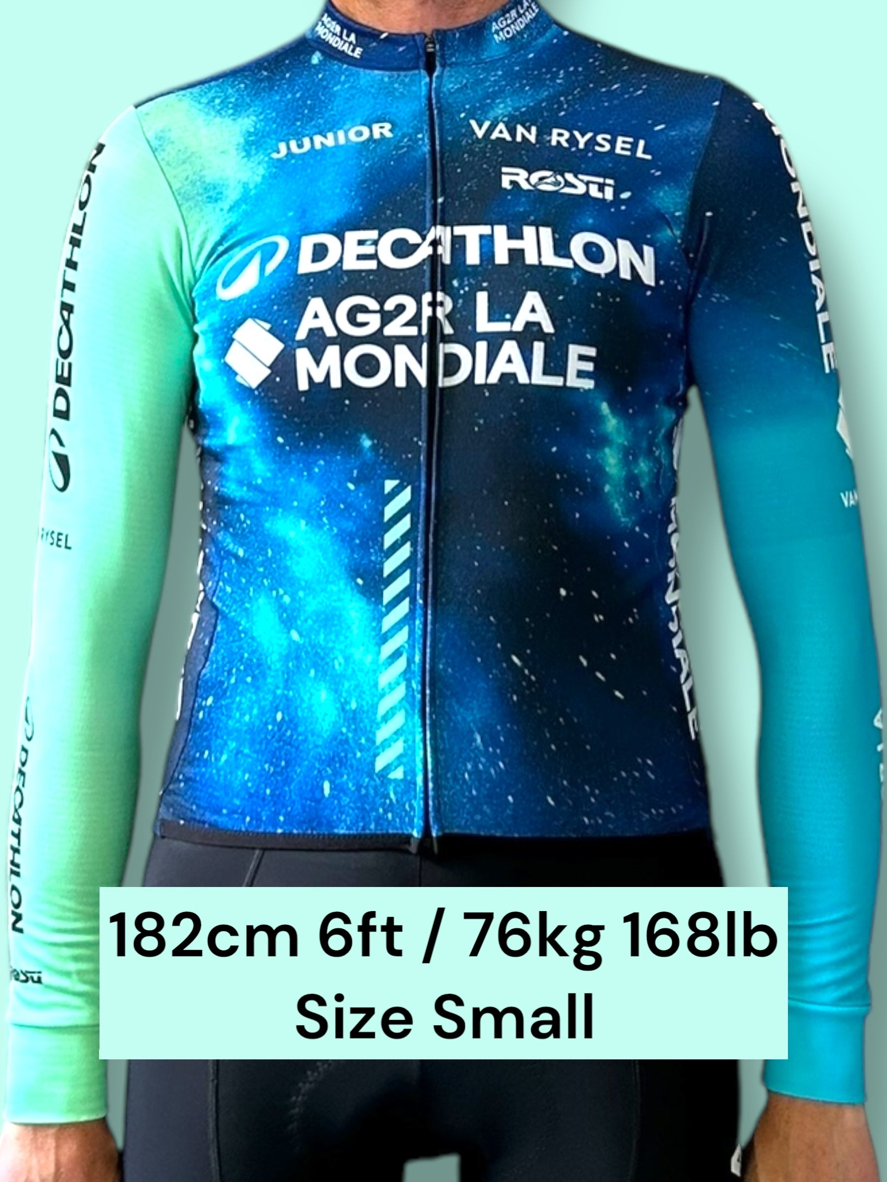 Jersey Midweight Thermal Long Sleeve Racing Maillot   | Decathlon AG2R La Mondiale  | Rosti | Pro Cycling Kit