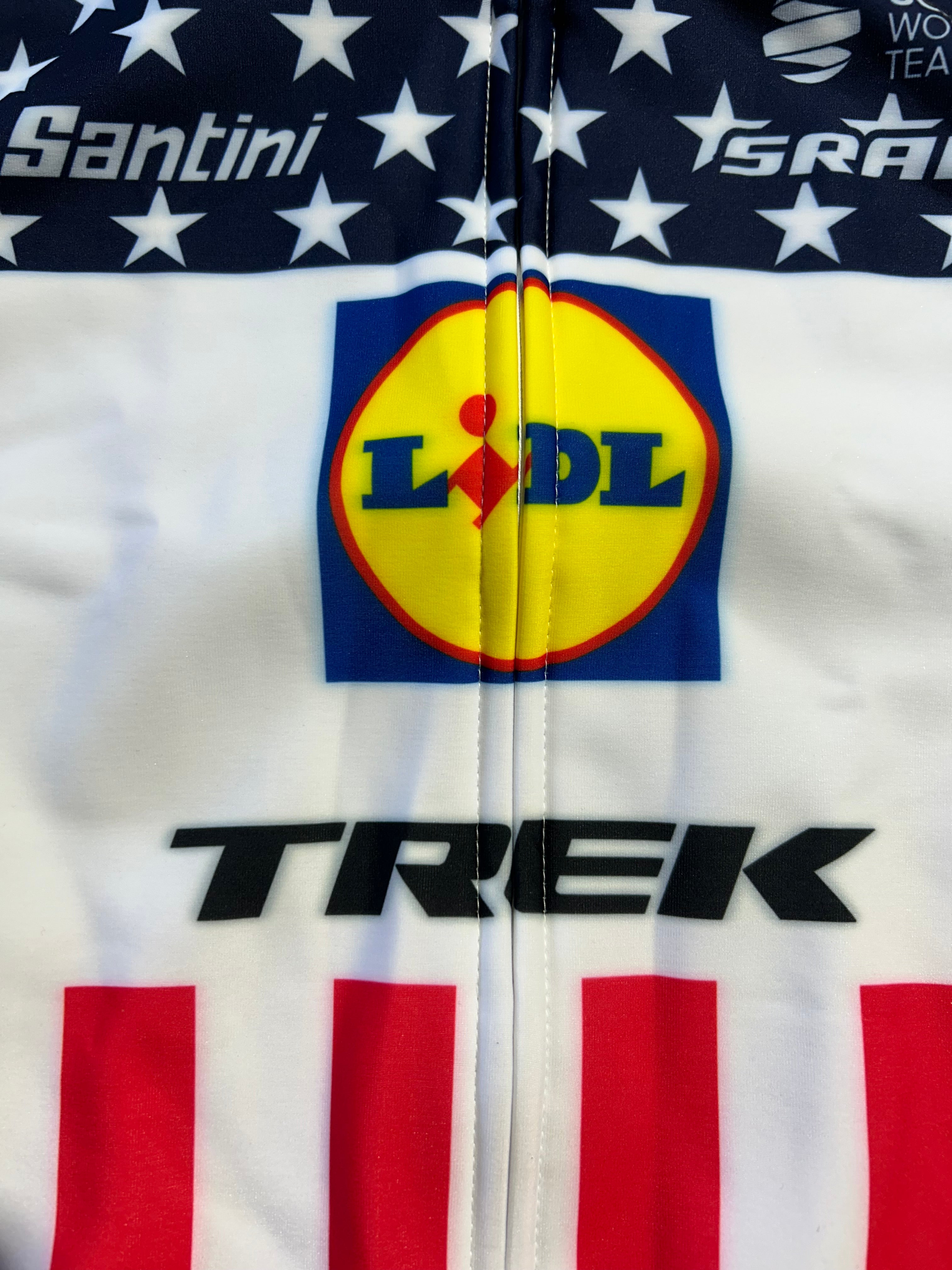 Thermal Vest  Team Issued USA National Champion Gilet | Santini | Lidl Trek | Pro Cycling Kit