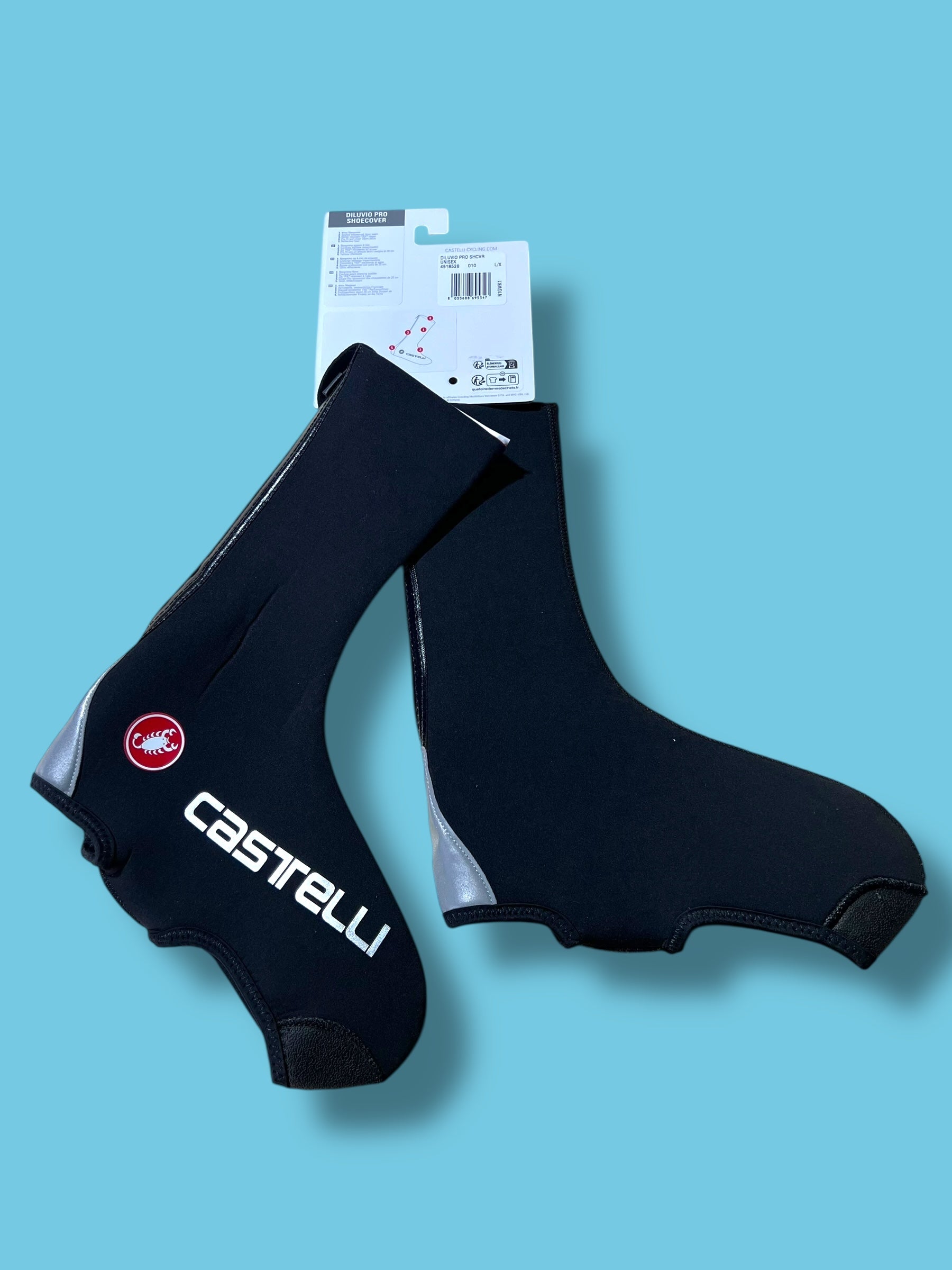 DILUVIO PRO Shoecover. Neoprene Overshoe Winter Thermal Rain   | Castelli |  Soudal Quick-Step| Pro Cycling Kit