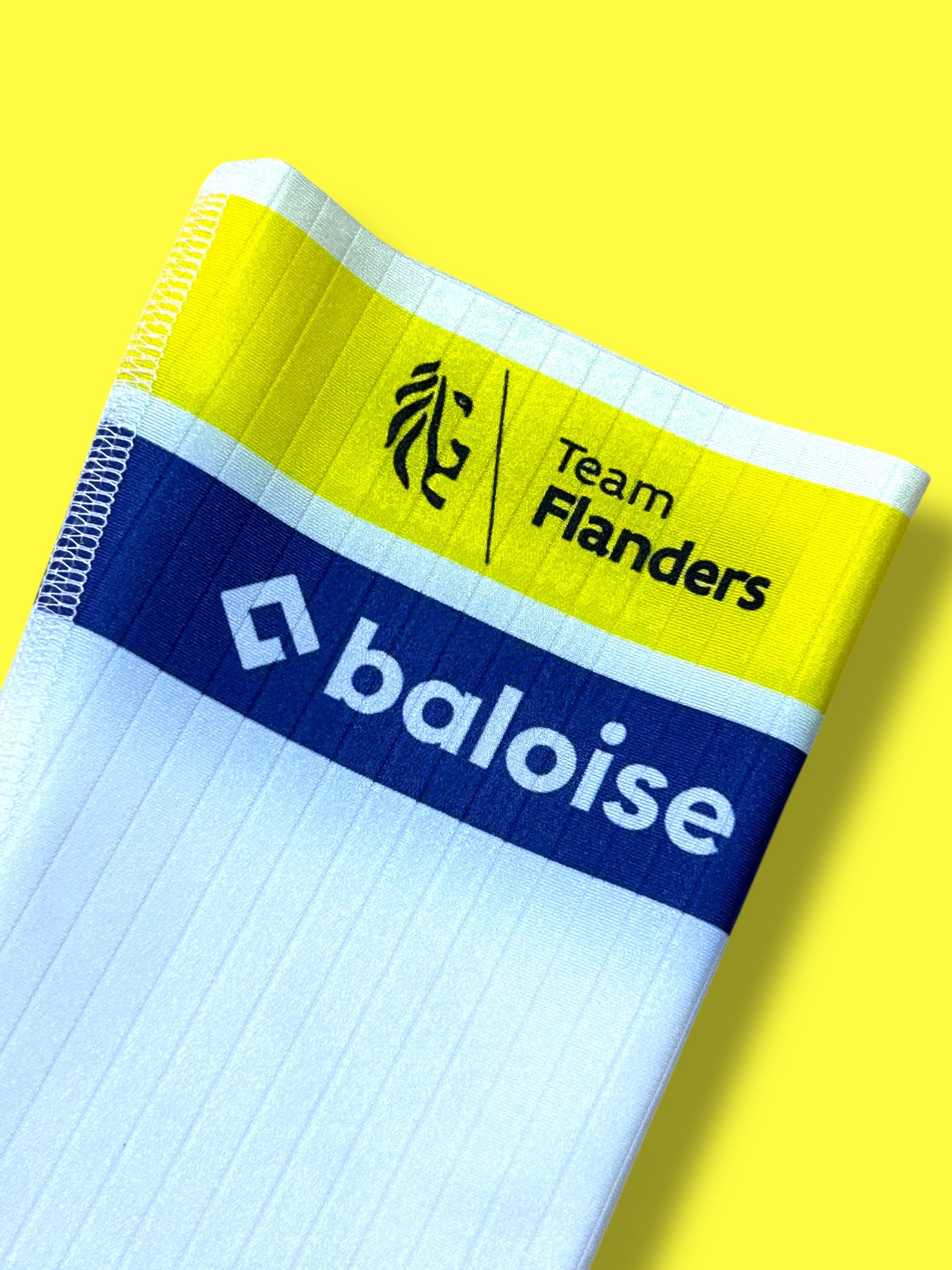 Aero Socks Lightweight Racing - Rider Issued  | Vermarc |  Flanders Baloise| Pro Cycling Kit