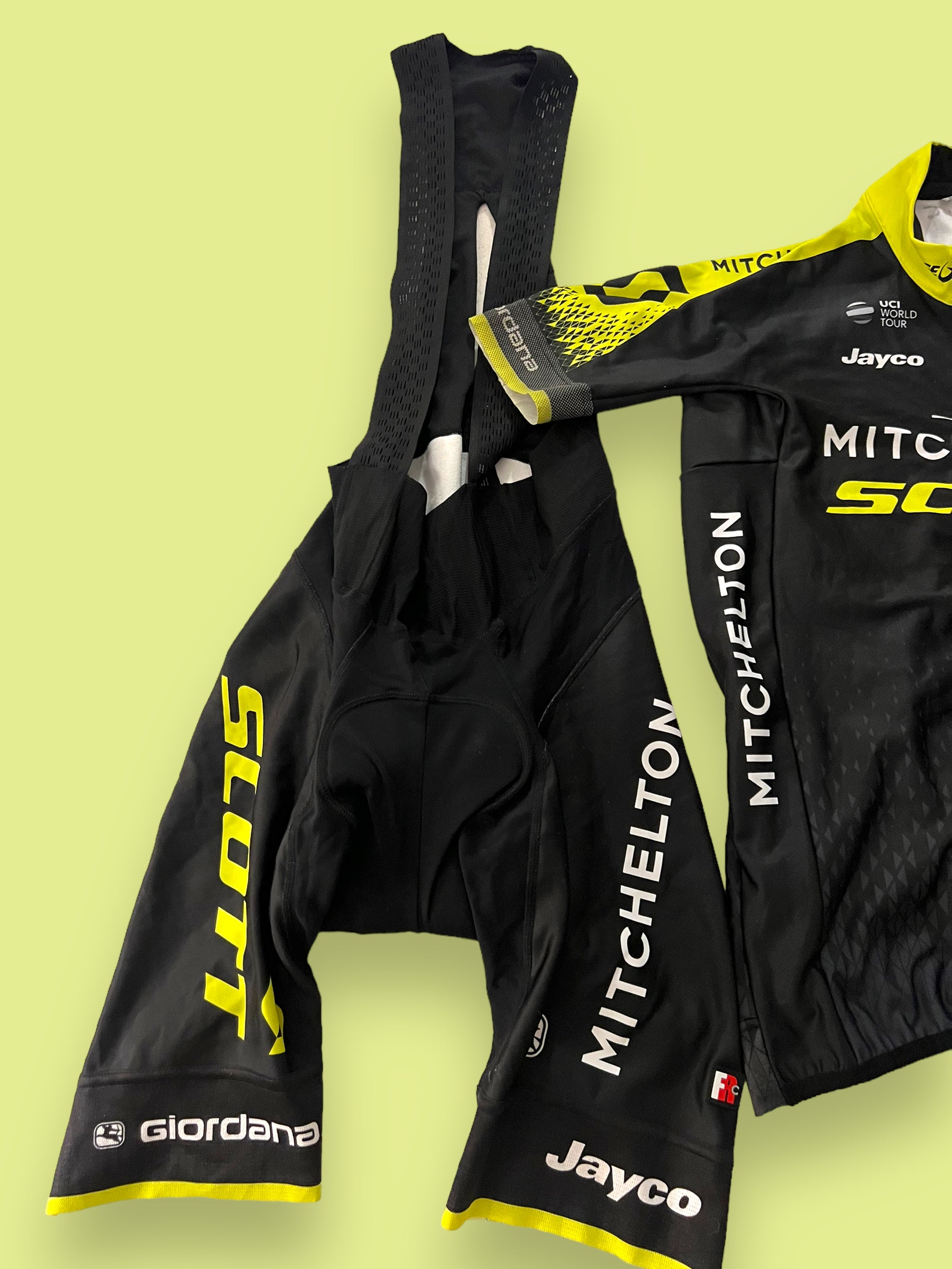 Cycling Kit Bundle - Winter Jersey & Thermal Bib Shorts | Giordana | Mitchelton Scott Pro Team | Pro Cycling Kit