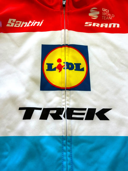 Thermal Long Sleeve Jersey Winter Luxembourg Champion | Santini | Lidl Trek | Pro Cycling Kit