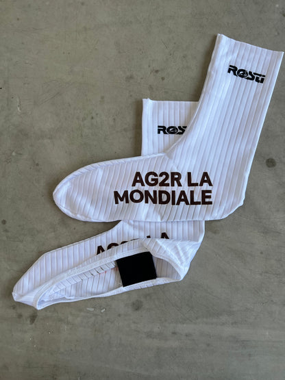 TT Overshoes / Aero Shoe Covers / Booties Cycling | Rosti | AG2R Citroen | Pro Kit