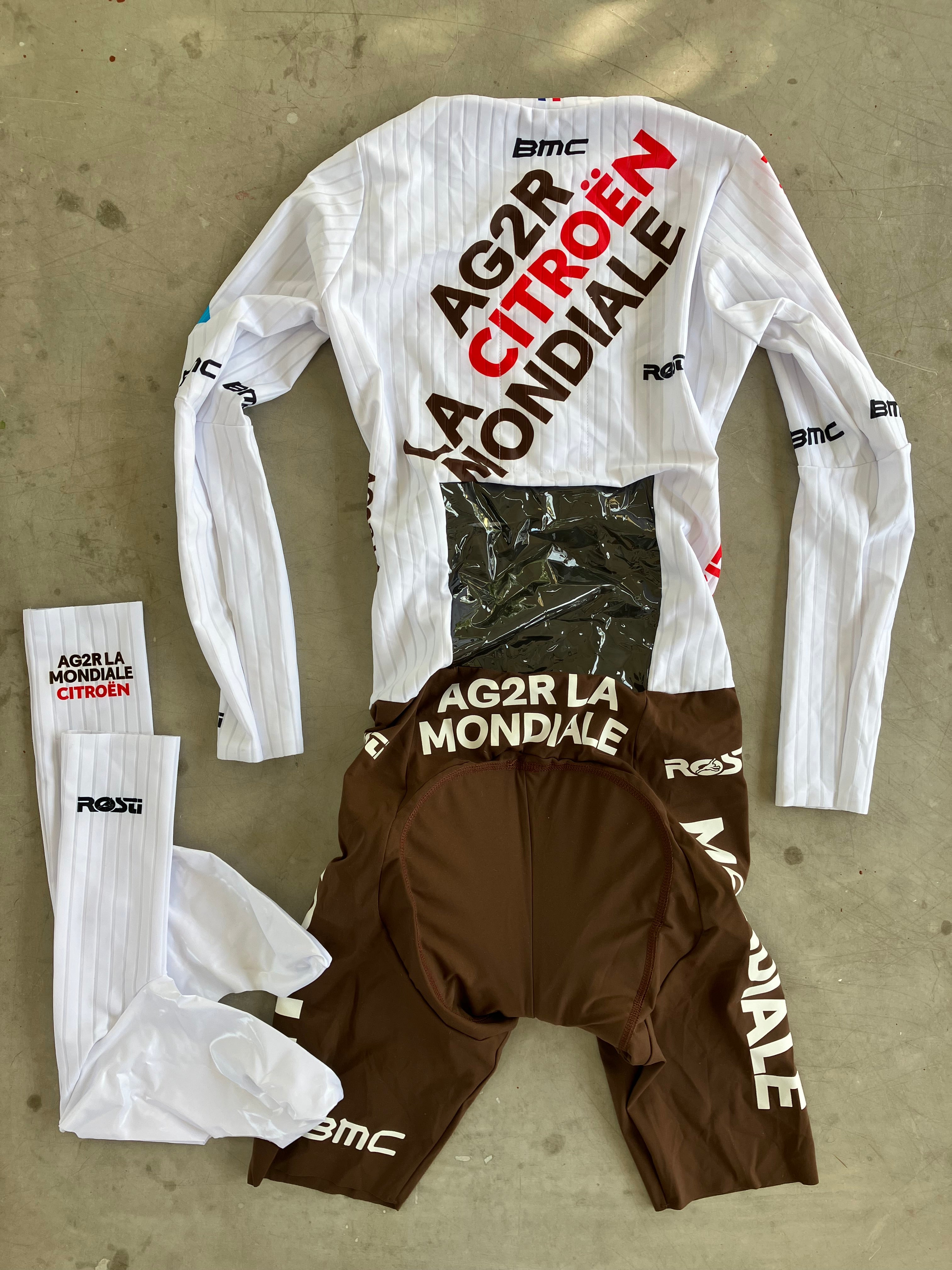 AG2R Citroen | Rosti Bundle - Long Sleeve TT Suit and TT Shoe Covers | Rider-Issued Pro Team Kit
