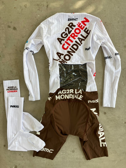 AG2R Citroen | Rosti Bundle - Long Sleeve TT Suit and TT Shoe Covers | Rider-Issued Pro Team Kit