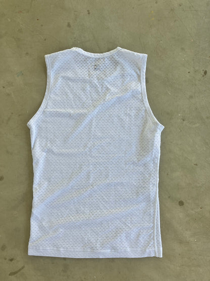 Movistar | La Passione Sleeveless Base Layer | XS | White | Rider-Issued Pro Team Kit